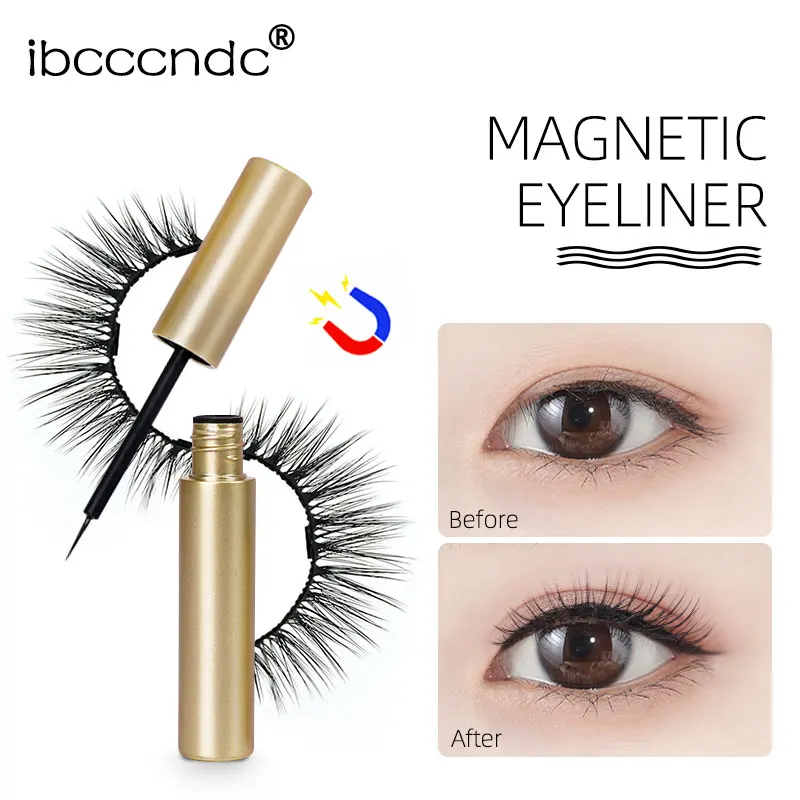 Magnetic Liquid Eyeliner for Magnetic False Eyeashes Waterproof Natural Easy To Wear Makeup Tool Magnet Lashes Extension Glue