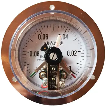 

YXC-100ZT -0.1-0 Mpa magnetic assisted electric contact vacuum gauge electric contact pressure gauge