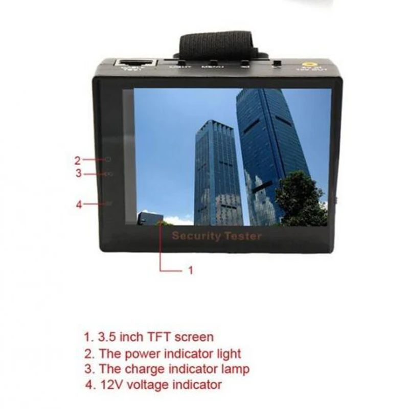 3.5 Inch CCTV Security Tester With ADSL Detection Engineering Treasure Video Monitor Tester HD CCTV Camera LCD Monitor