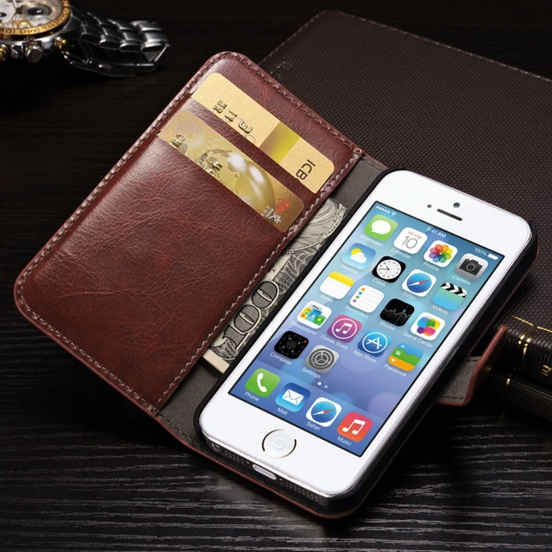 Роскошный чехол для iPhone 8 7 6 6S Plus 5 5S 5SE X роскошный флип Кошелек из искусственной