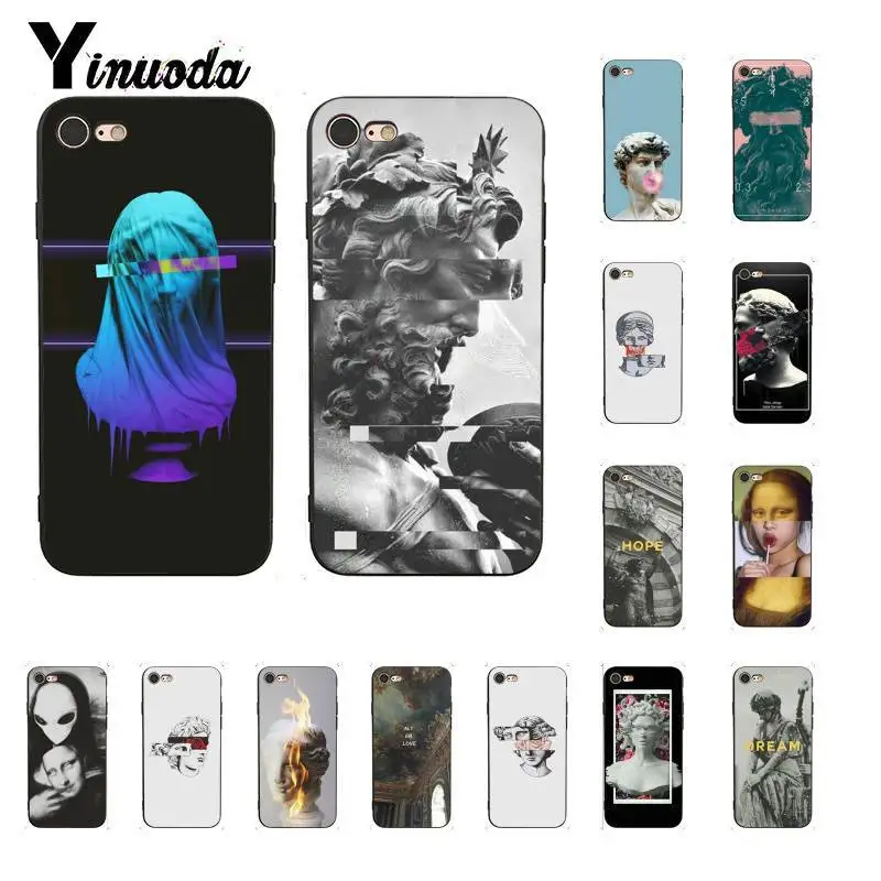 Yinuoda Newest special edition art David sculpture TPU Black Phone Case for iPhone 8 7 6 6S 6Plus X XS MAX 5 5S SE XR 10 Cover Yinuoda Newest special edition art David sculpture TPU Black Phone Case for iPhone 8 7 6 6S 6Plus X XS MAX 5 5S SE XR 10 Cover