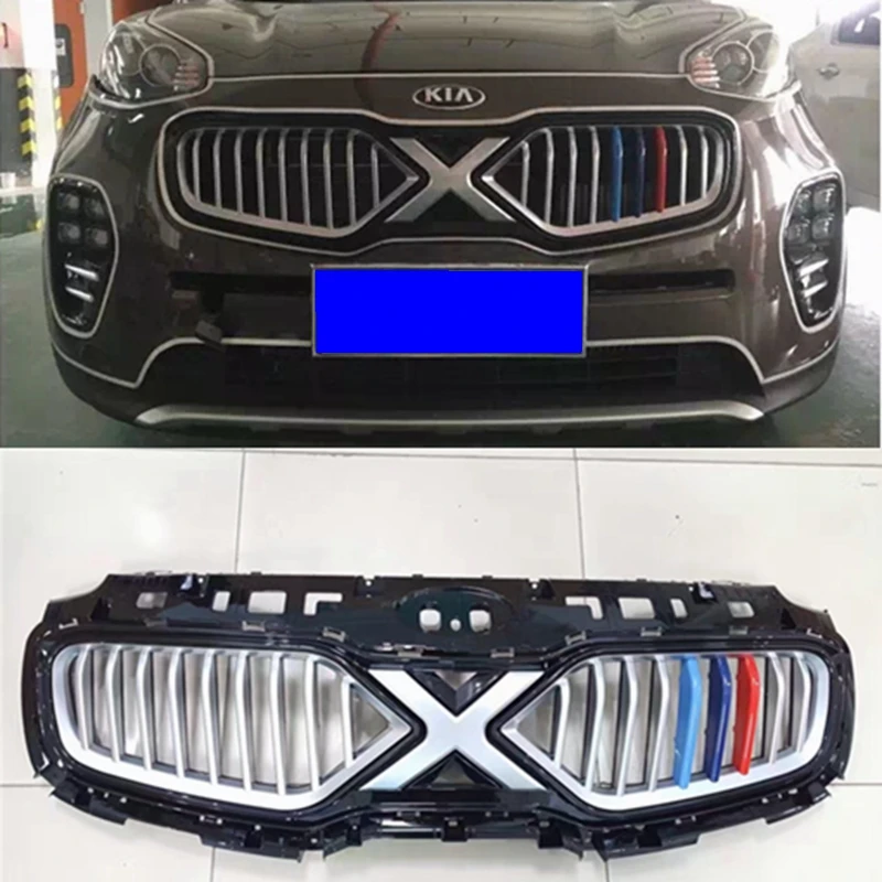 For KIA sportage front grille center grills change to X man version fit
