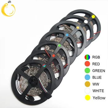 

5 meter 300Leds Non-waterproof RGB Led Strip Light 2835 DC12V 60Leds/M Flexible Lighting Ribbon Tape Lamp Home Decoration