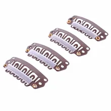 50 шт. 28 мм u-образные заколки для волос для наращивания металлический зажим с силиконовыми зажимами для парика для зажима в переплетении Аксессуары для париков