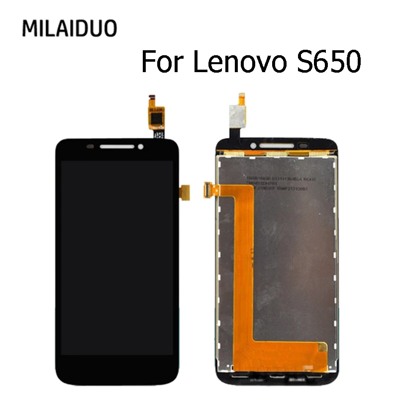 

LCD Display For Lenovo S650 Touch Screen Digitizer Assembly Replacement Parts Black No Frame 100% Tested 4.7