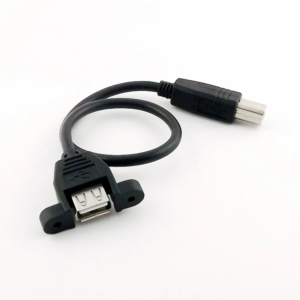 1 шт. Панельное крепление USB 2 0 A Мама к B папа соединительный кабель для принтера