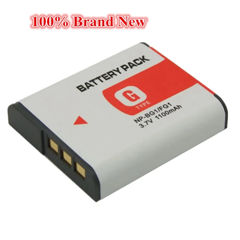 1100 мАч 100% Новый бренд Замена Камера Батарея для Sony NP-BG1 NP-FG1 DSC-H3 H7 H9 H10 H50 N1 N2 T20 T100 DSC-W70