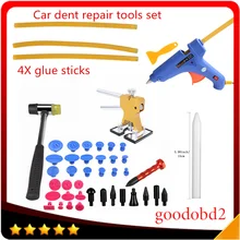 Автомобильный набор инструментов PDR, безболезненные Инструменты для ремонта вмятин, 28x клей, вмятин, вкладки, удар молотком, ручка, набор ручных инструментов для автомобиля, инструмент Herramentas