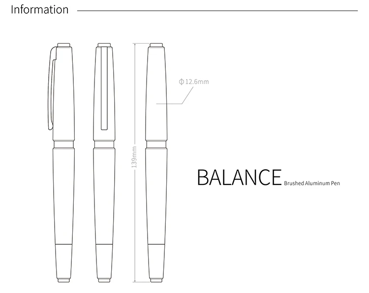 KACO EQUILÍBRIO de luxo Rollerball Canetas de