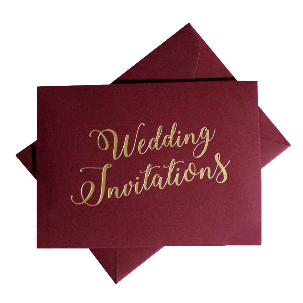 Picky Bride Burgundy Wedding Invitations