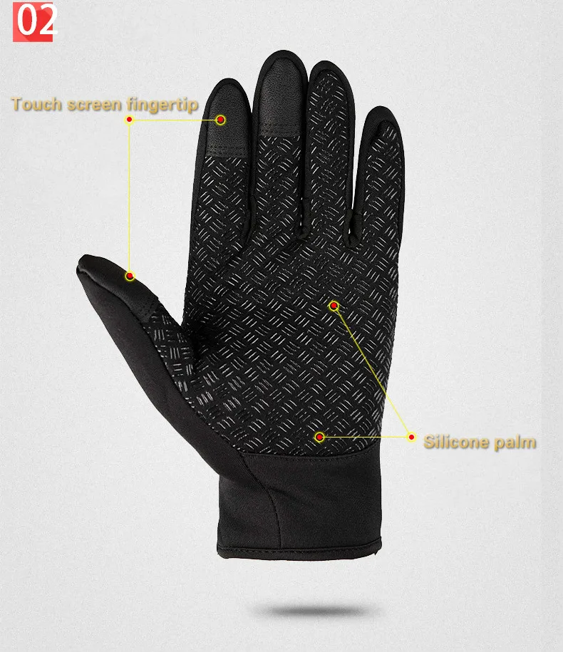 Для катания на лыжах, мотогонок, скалолазание, велосипедные спортивные перчатки, полный палец, ветрозащитные теплые перчатки E