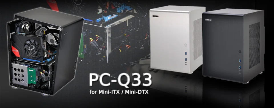 Lian li lianli pc-q33 мини-itx компьютер чехол usb3.0 мешок