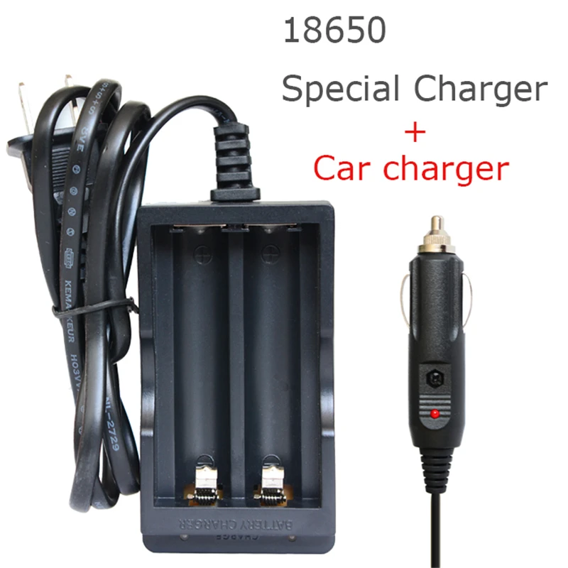 10pcs New 18650 Double Charger AC 100 240V Adapt for 18650 Rechargeable Li ion Battery Wholesale