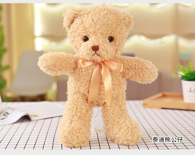 1 шт. 35 см Kawaii Teddy Bear плюшевые игрушки милые мягкие животных медведь куклы для детей детские, для малышей подарок на день рождения подарок на