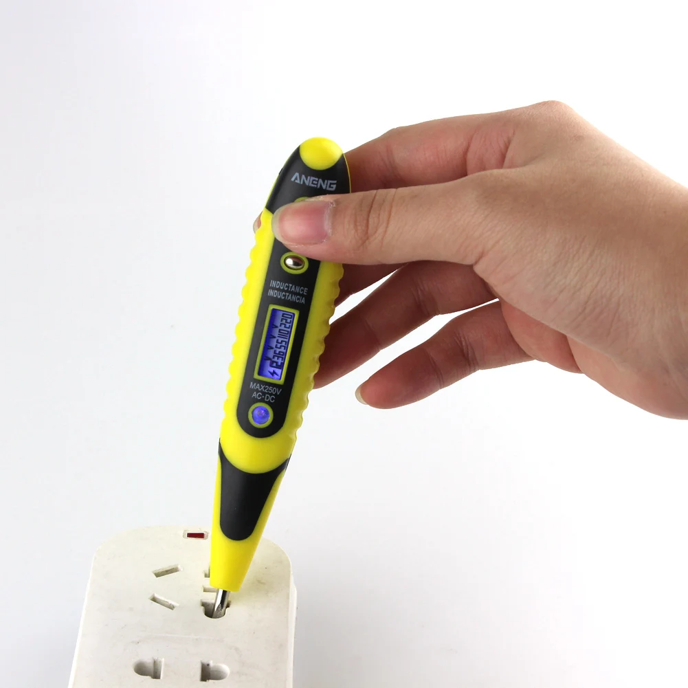 12 250V Digital Voltage Detector Sensor Tester Electric Test Pen AC/DC