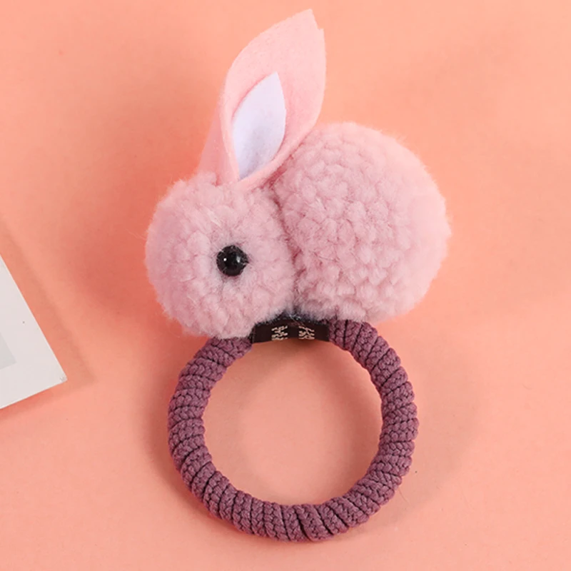 Girl's Cute Rabbit Style Hair Bands Pink