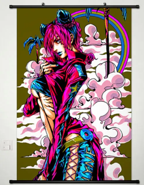 Домашний Декор настенный плакат прокрутка Jojo JoJo Необычные Приключения Jotaro
