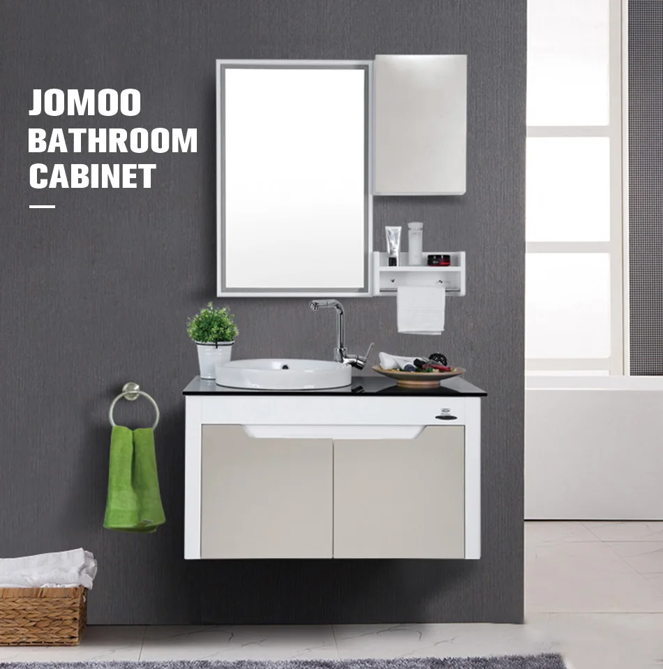 Jomoo High End Bathroom Vanities With Mirror Locker Self Glazing