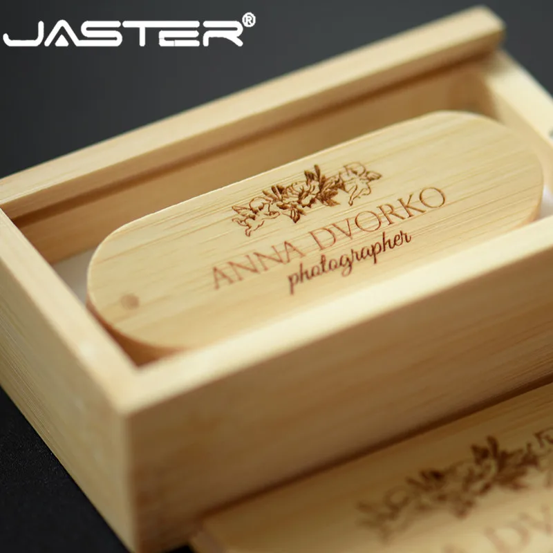 JASTER USB 2,0 деревянный логотип на заказ вращающийся деревянный флеш-накопитель карта памяти, Флеш накопитель 4G 8G 16GB 32GB 64GB креативный накопитель