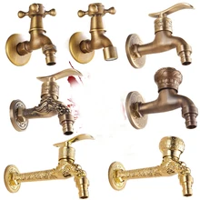 Вся кухня античная медь Одиночная Швабра бассейн стиральная машина особый вентиль удлиненный для Быстрого Открывания в настенный кран