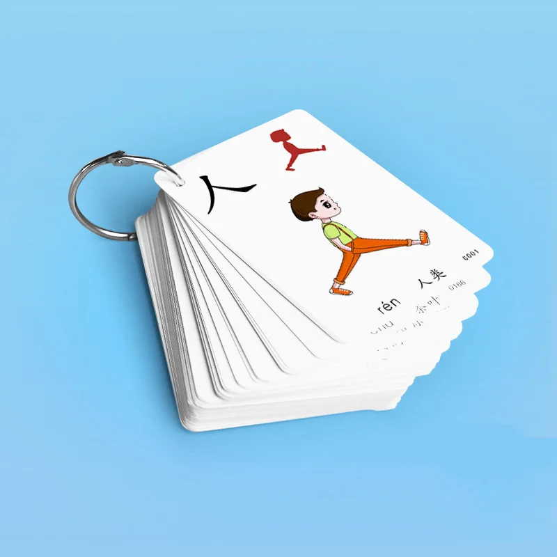 250 шт. Обучающие китайские слова Уровень 1 язык флэш-карты дети ребенок обучения карты памяти игры Обучающие игрушки карты для детей