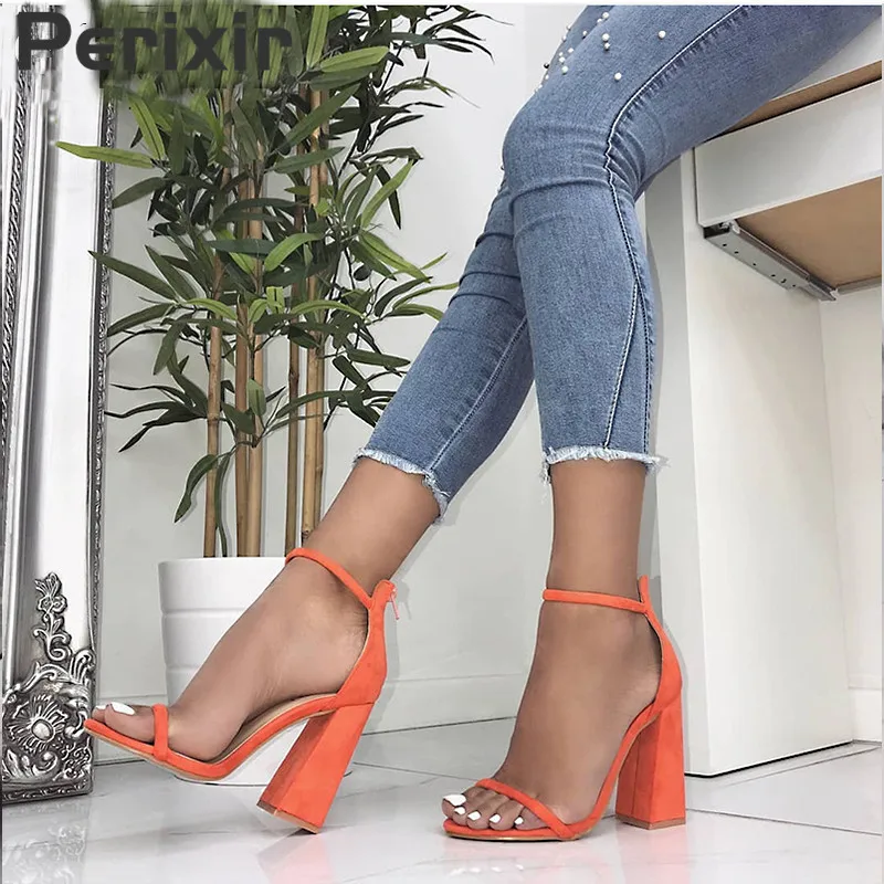 

Perixir Women Pumps Fashion Heels Sandals For Women Summer Shoes Wedding Heels Women Buckle Strap High Heels Size 36-41