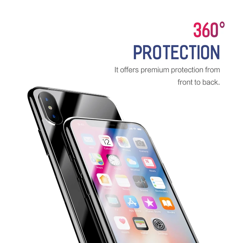  ROCK 1pc 2 stücke 3 pc Set 9H Gehärtetem Glas Für iPhone X Transparent High Definition Screen Prote