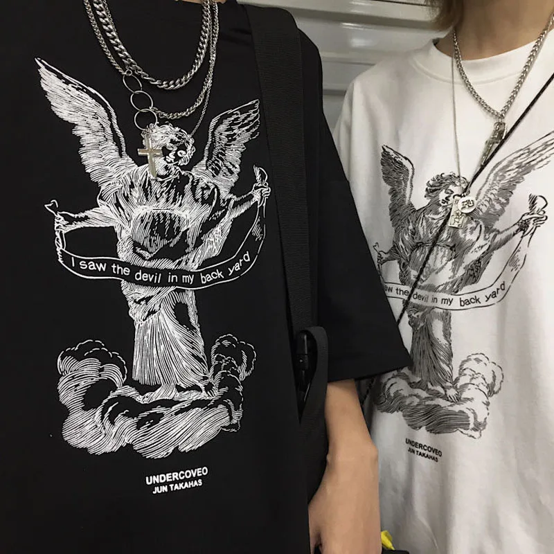 Весенние корейские Ins Harajuku женские футболки черно-белые женские футболки