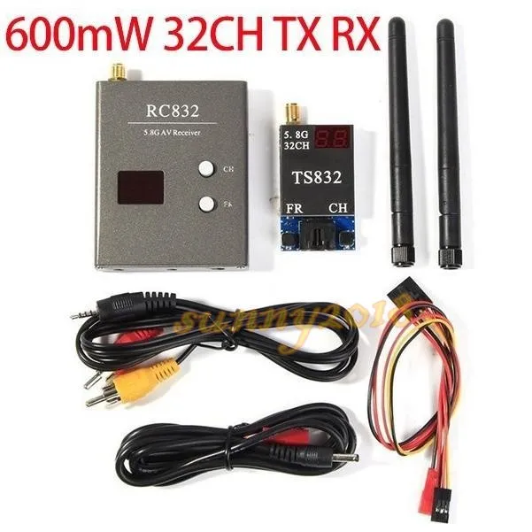 Fast Ship Long Range FPV Combo System 5.8Ghz 600mw Transmitter Receiver No Blue 800x480 Monitor DJI Phantom QAV250