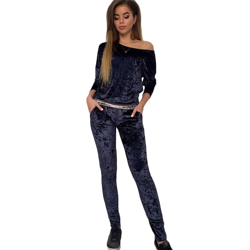 2017-Off-Shoulder-Soft-Velvet-Jumpsuit-Rompers-Autumn-Winter-Women-Two-Piece-Set-Tracksuit-Long-Sleeve