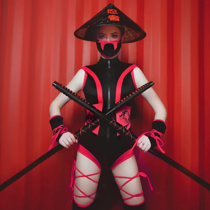 Cool Japanese Samurai Ninja Fancy Dress Outfit Female Ninja Warrior Costume Halloween Festival Cosplay Costume Japan Culture Aliexpress