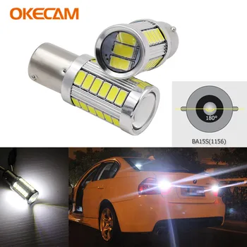 

2PCS 1156 P21W BA15S 33 SMD 5630 5730 LED Car Backup Reserve Light Lamp DRL Turn Signal For Mercedes Benz Audi BMW VW