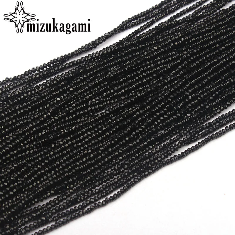 

2mm 186pcs/lot Crystal Beads Black Round Geometry Facet BeadsCrystal Loose Beads For DIY Necklace Jewelry Making Accessories
