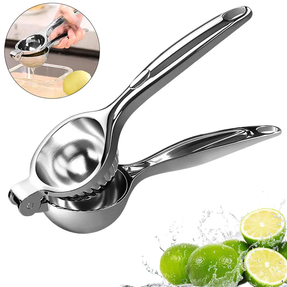 

TPUSNOK Lemon Squeezer Top Rated Stainless Steel Lemon Juicer Manual Lemon Citrus Press Juicer Large Bowl TPA36