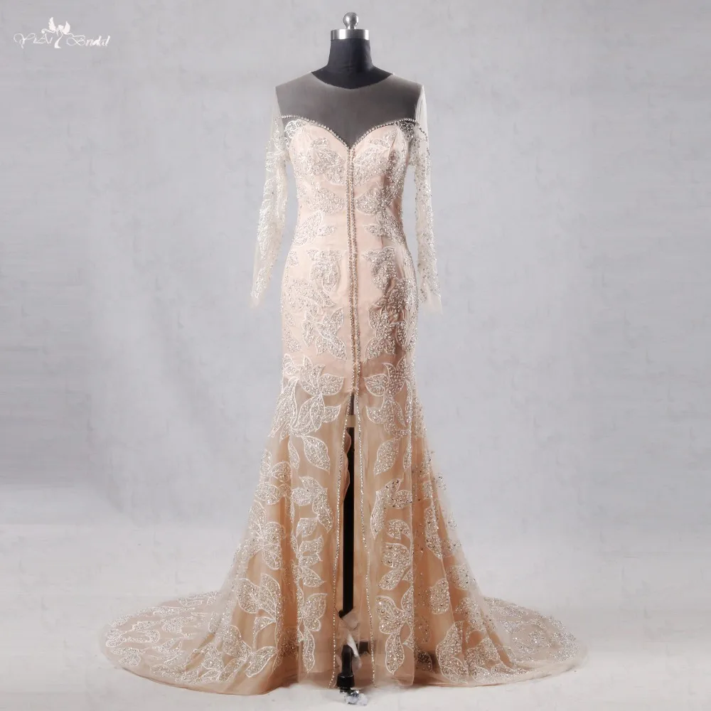 Rsw1079 Yiaibridal Factory Real Job Pictures High Quality Leaves