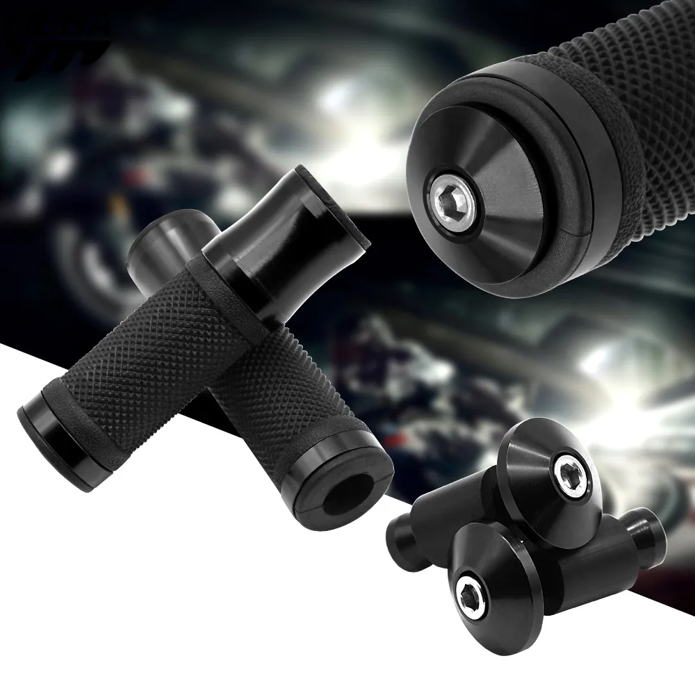 

Universal CNC 22MM Motorcycle Grips with end Handle bar Grips FOR YAMAHA FZ09 MT-09 FZ07 MT-07 FZ-10 MT-10 BMW S1000RR S1000R