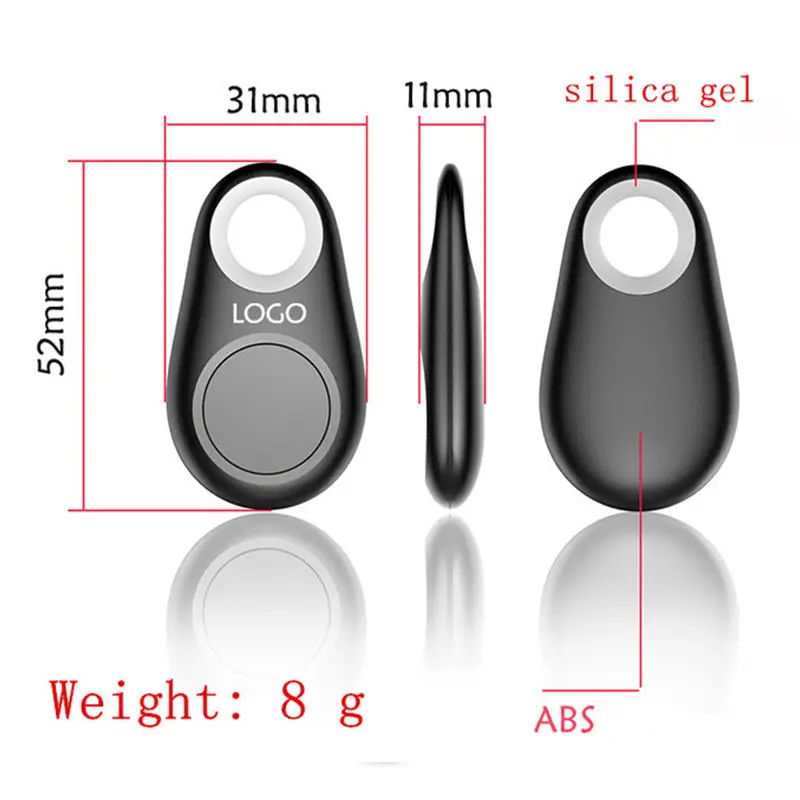 Bluetooth iTag Tracker Child Pet Bag Wallet Key Finder GPS Locator Alarm Tag Bla