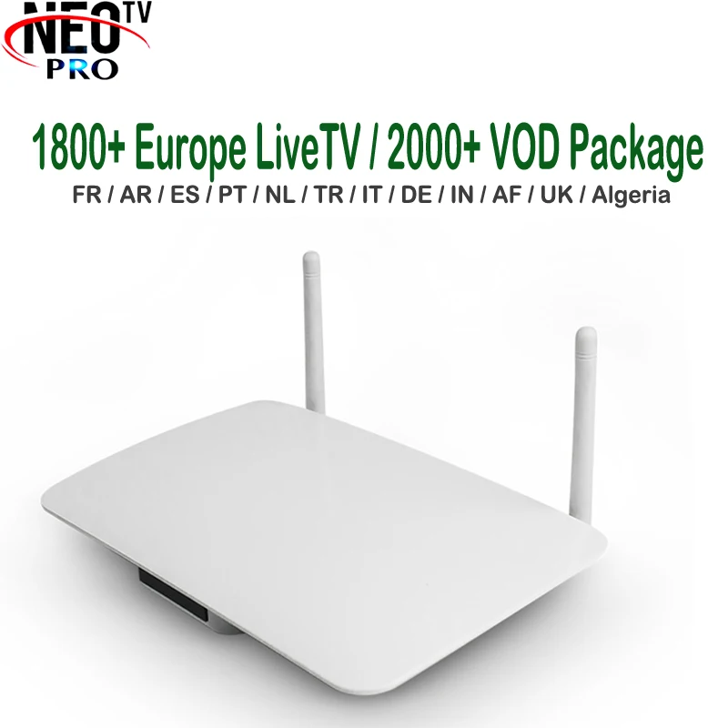 Французский арабский H.265 HD приставка для IPTV Android Dalletek tv NEO tv Pro 1 год Франция Арабская подписка Африканский сафьян Kurd tv