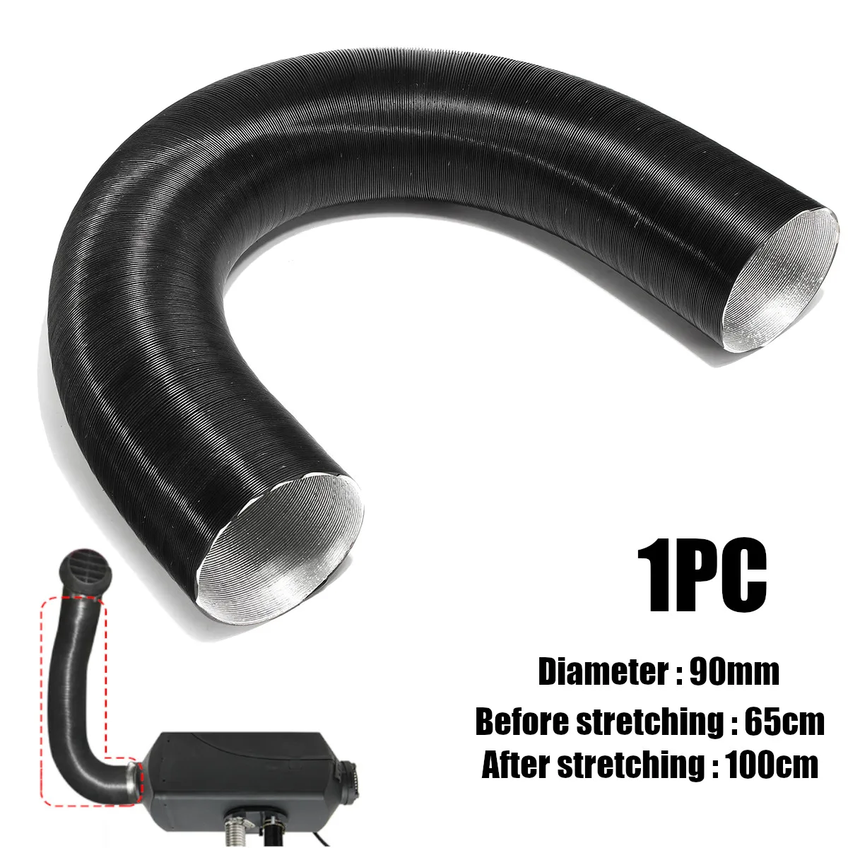 

Warm Air Pipe Exhaust Fan Alum Hose Corrugation Intake Outlet Tube Car Air Conditioning Truck For Webasto Heater Accessories