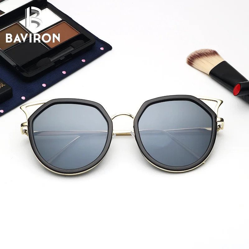 BAVIRON 2018 Винтажные Солнцезащитные очки кошачий глаз женские поляризованные