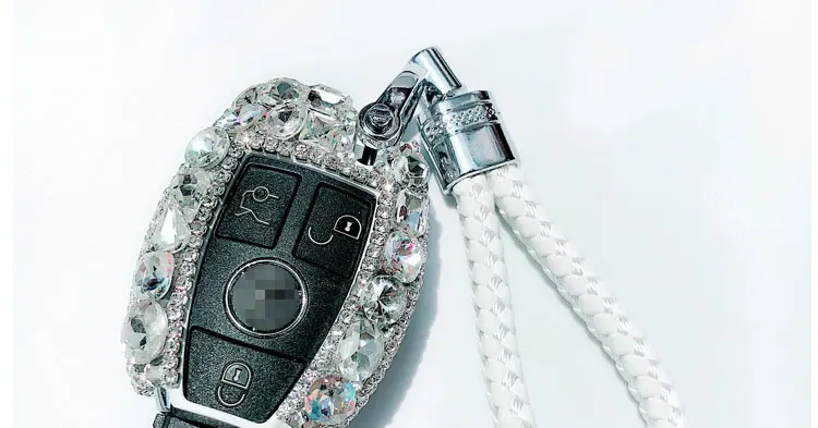 Автомобильный ключ чехол для Mercedes Benz C class GLC260 B200 CLA200 GLA авто ключ сумка чехол протектор для ключей с украшением в виде кристаллов алмаза стайлинга автомобилей