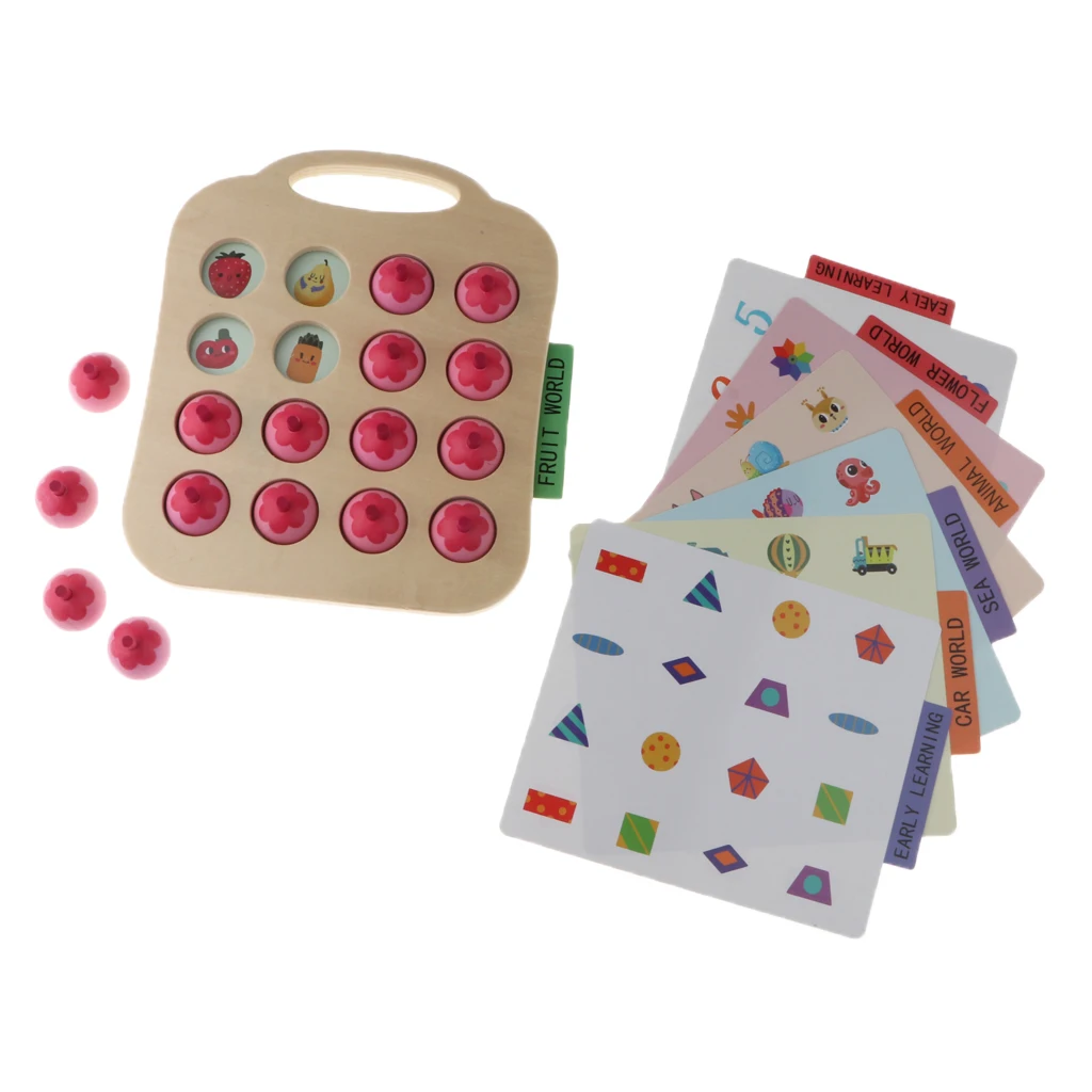 Wooden Memory Game Early Education Interactive Toys Children's Intellectual Development Training Kids Fun Board Games