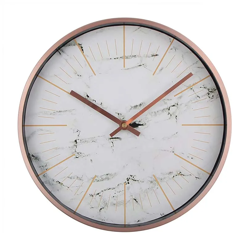 Новые бесшумные часы Современный дизайн кварцевые металлические настенные часы дизайнерские часы Wandklok - Цвет: Белый