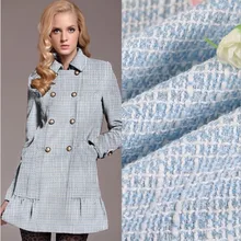 1 метр твидовая Ткань для шитья металлические переплетенные ткани стеганая ткань telas fat quarters пальто tecido висят хорошо тонкая и мягкая