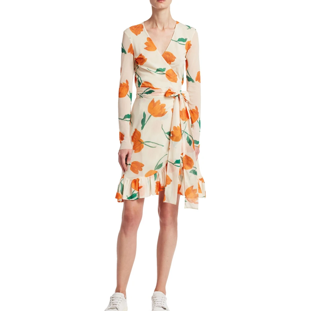 tilden mesh wrap dress