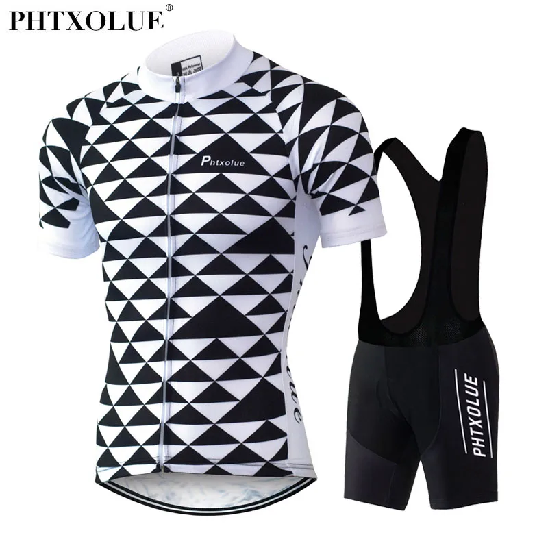 

Phtxolue Polyester Cycling Jerseys Short Sleeve Cycling Clothing Breathable Quick-Dry Summer Cycling Set QY047