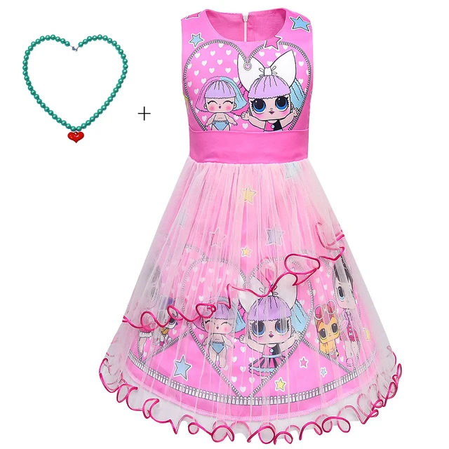 2 3 4 5 6 7 8 9 10 Years Baby Fancy lol Dress for Girls Princess Unicornio Party Dresses
