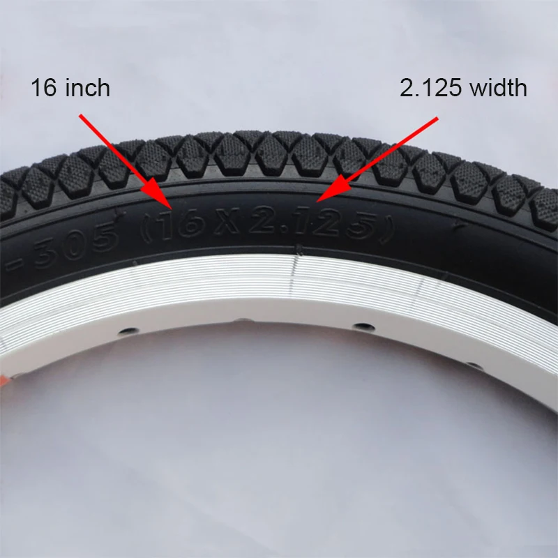 16 x 2.4 bike tire