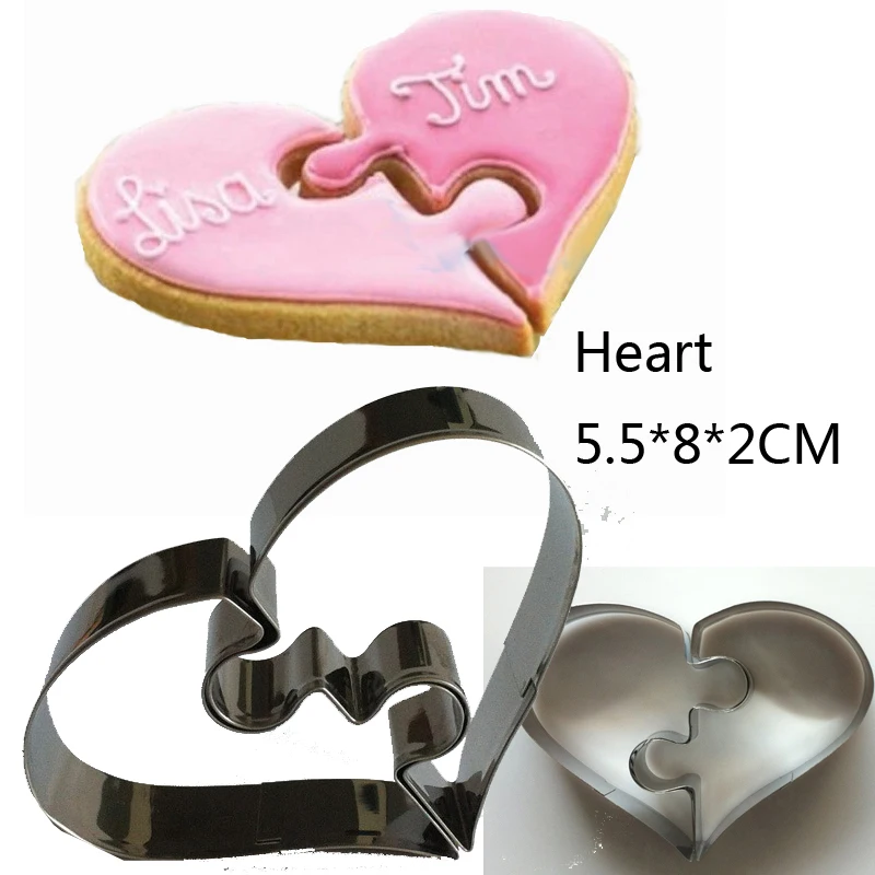 

Animal Chocolate Cake Decorating Unicorn Dinosaur Heart Crown Cookie Cutters Biscuit Stamps Wedding Birthday Party Tools