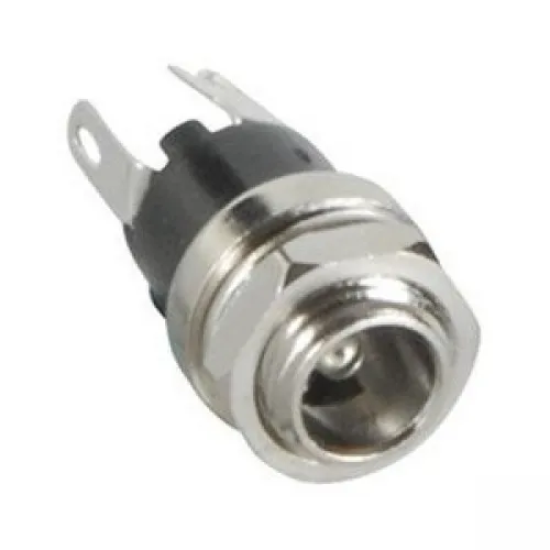 10pcs Connector DC Power 5.5mm x 2.5mm female jack bulkhead socket panel brass